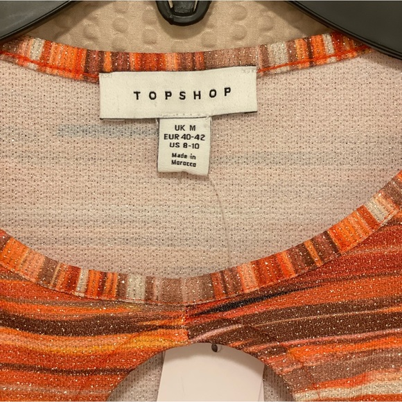 TOPSHOP Keyhole Crop Top NWT - Picture 5 of 7